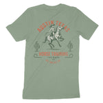 Austin Horse Training T-Shirt Sage back