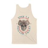 Austin Viva La Skull Tank Top Natural back
