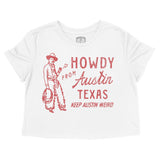 Austin Howdy Western Cropped Tee