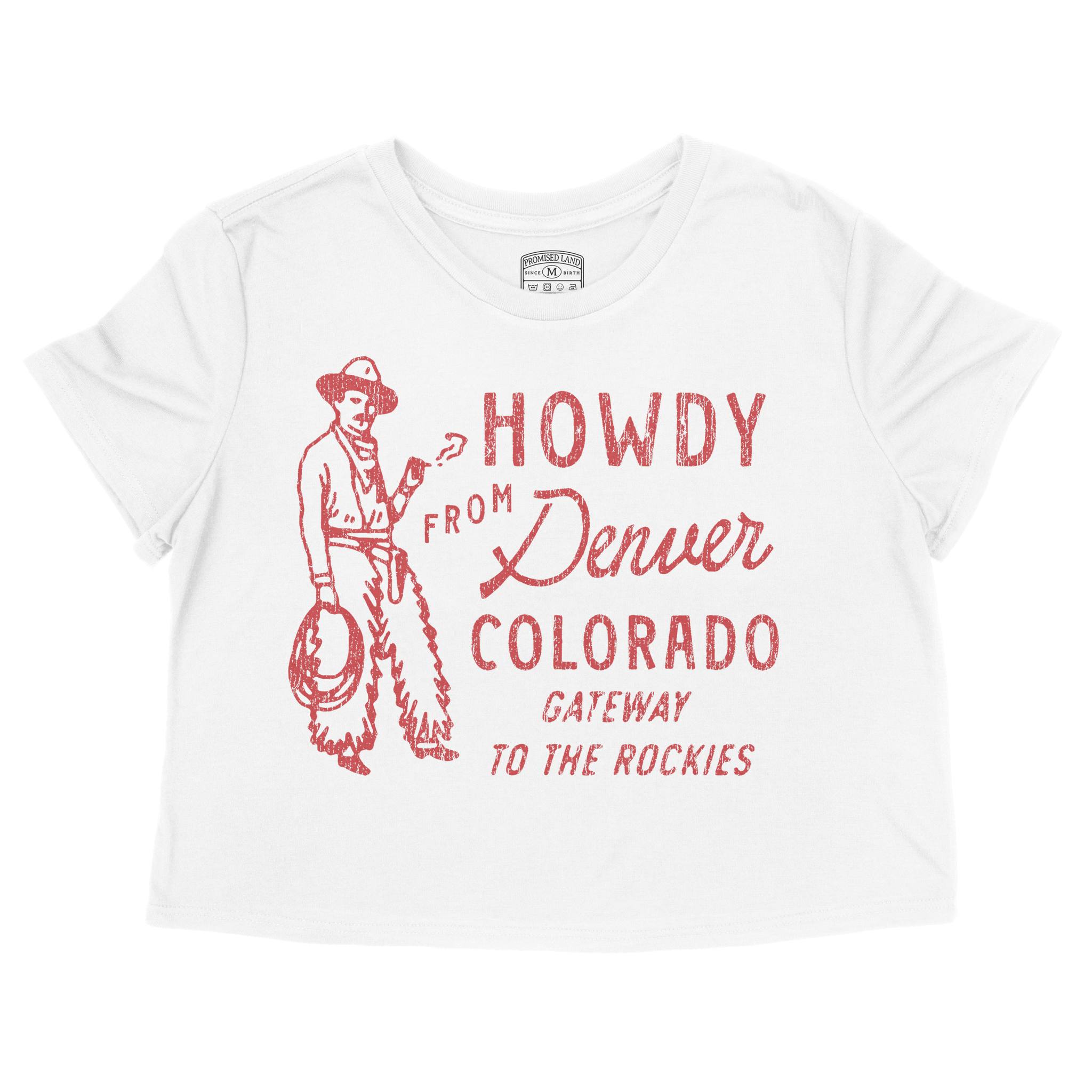 Denver Howdy Western Cropped Tee