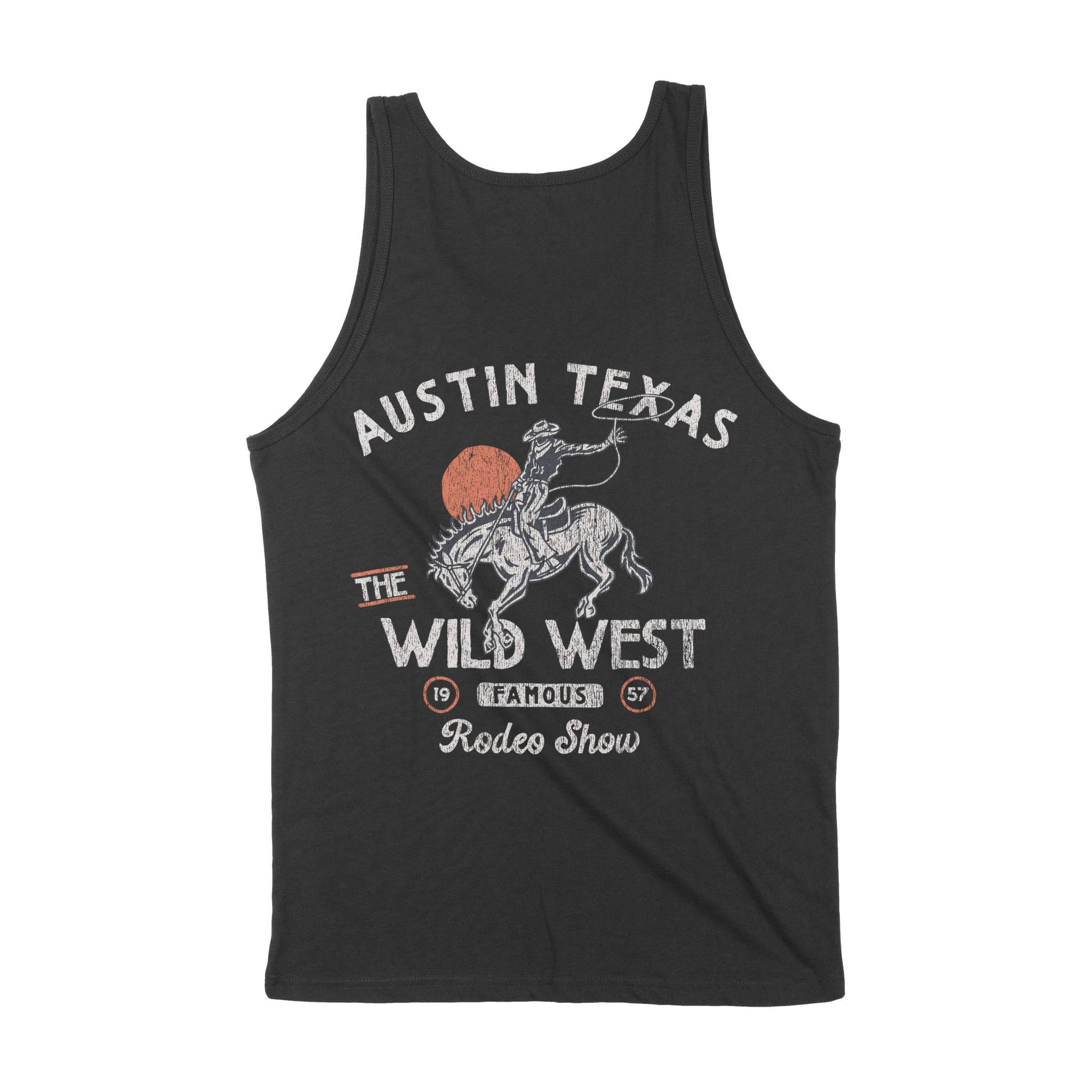 Austin Tank Top in Black - back view