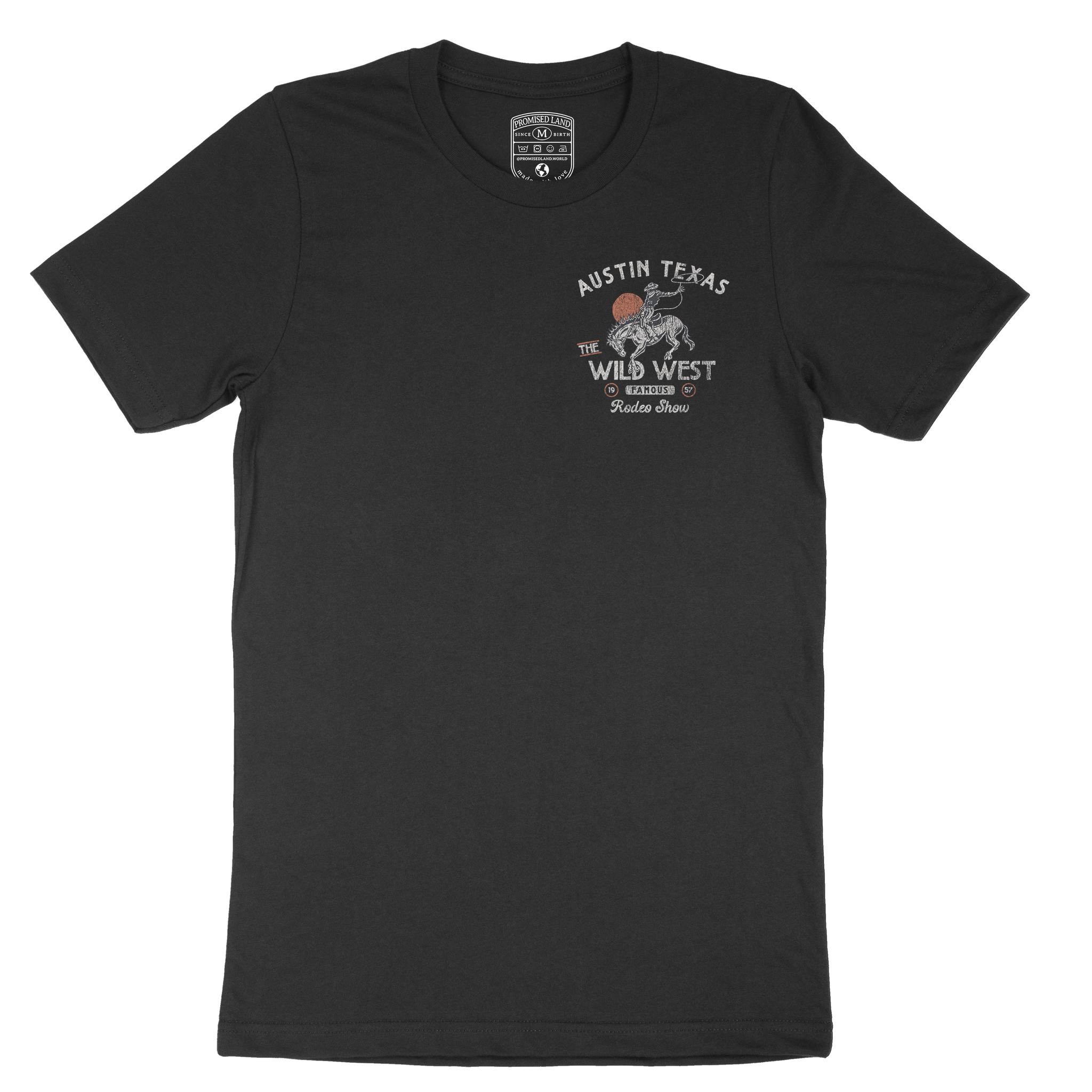 Austin Rodeo Show T-Shirt Black front