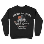 Denver Rodeo Show Crewneck Black back
