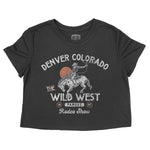Denver Rodeo Show Cropped Tee Black front