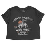 Denver Rodeo Show Cropped Tee Black front