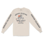 Denver Rodeo Show Longsleeve in Natural - front view with sleeves