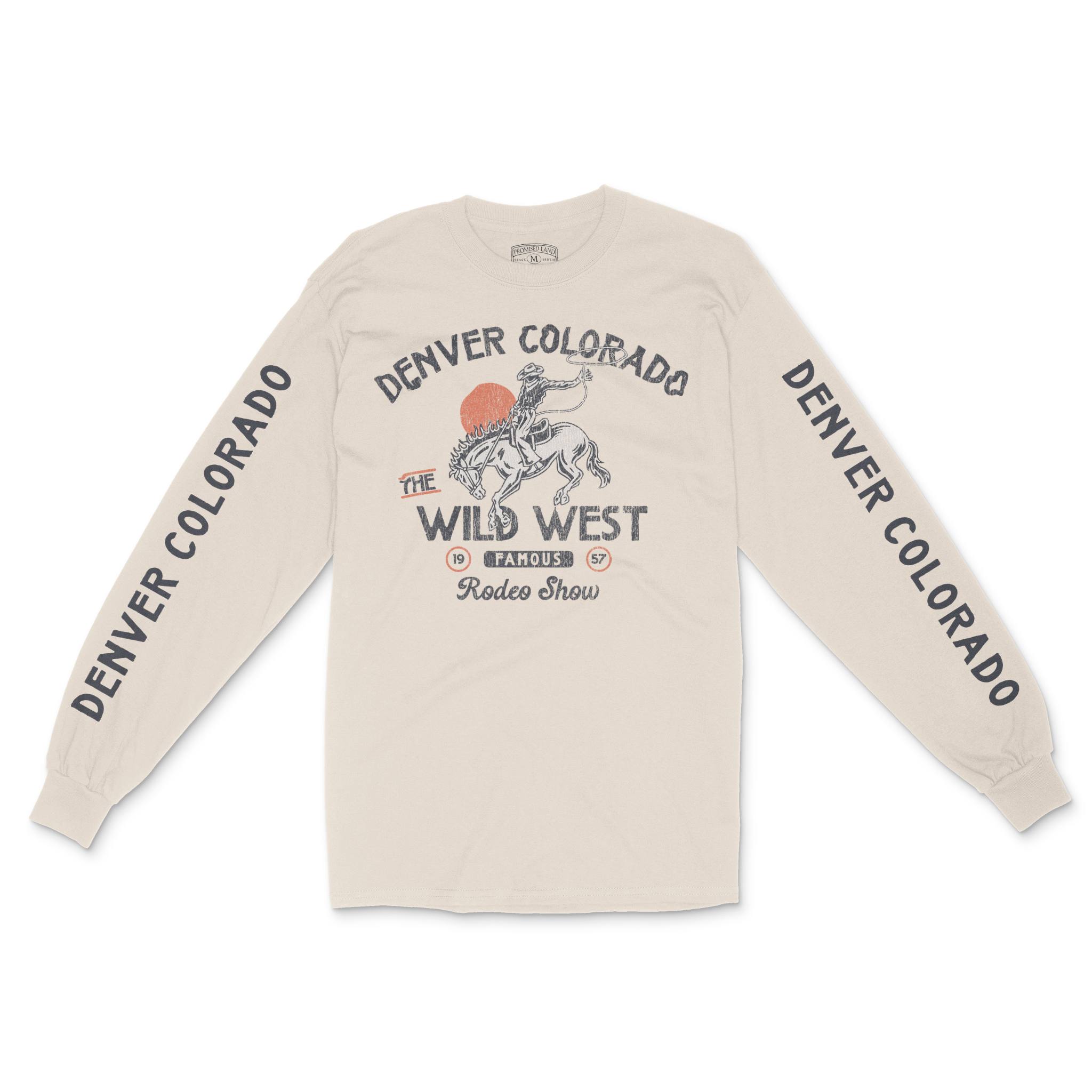 Denver Rodeo Show Longsleeve in Natural - front view with sleeves