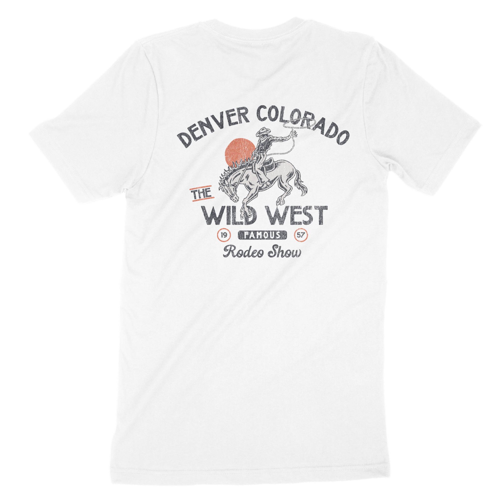 Denver T-Shirt in White - back view