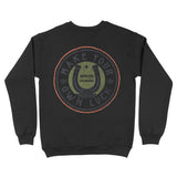 Denver Horse Shoe Crewneck in Black - back view