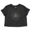 Denver Cropped Tee in Black - front view