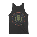 Denver Horse Shoe Tank Top in Black - back view