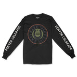 Denver Longsleeve in Black - front-sleeves view