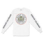 Denver Longsleeve in White - front-sleeves view