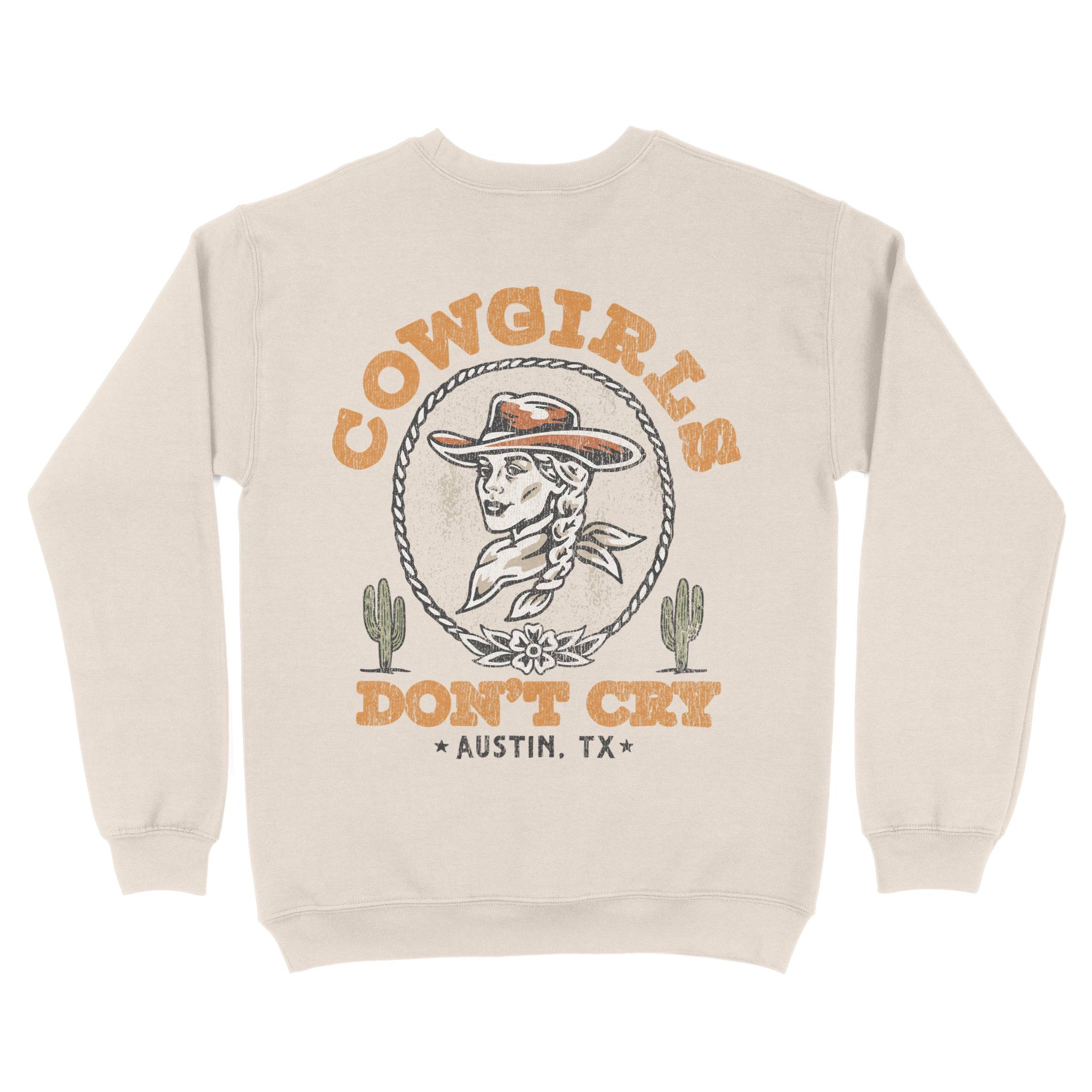 Austin Crewneck in Natural - back view