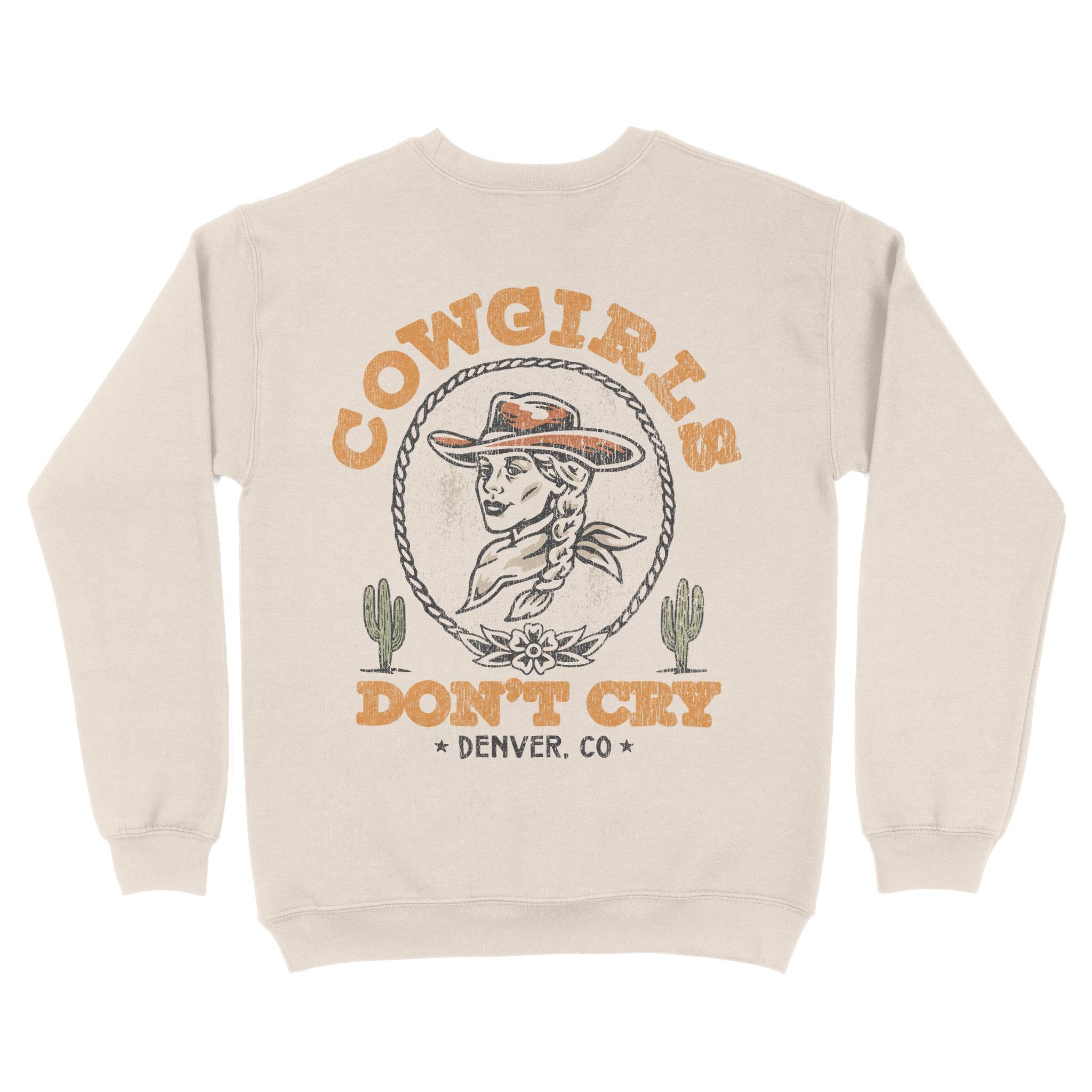 Denver Crewneck in Natural - back view