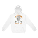 Denver Hoodie in White - front view