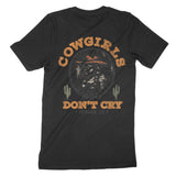 Denver Cowgirl's Don't Cry T-Shirt in Black - back view
