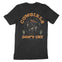 Denver Cowgirl's Don't Cry T-Shirt in Black - back view