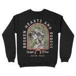 Austin Western Hearts Crewneck Black back