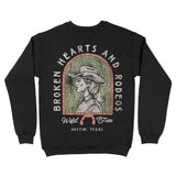 Austin Western Hearts Crewneck Black back