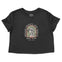 Austin Cropped Tee in Black - front view