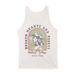 Austin Western Hearts Tank Top in Vintage - back view