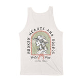 Austin Western Hearts Tank Top in Vintage - back view
