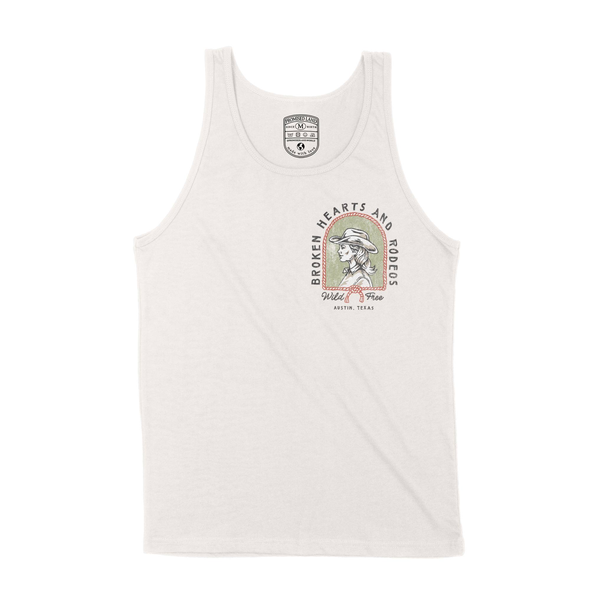 Austin Western Hearts Tank Top in Vintage - front view