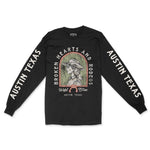 Austin Longsleeve in Black - front-sleeves view