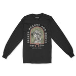 Austin Western Hearts Longsleeve in Black - front view