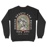Denver Crewneck in Black - back view