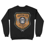 Austin Desert Badge Crewneck Black back