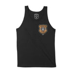 Austin Desert Badge Tank Top Black front