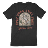 Austin Stay Wild T-Shirt Black back