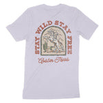 Austin Stay Wild T-Shirt Lavender Dust back