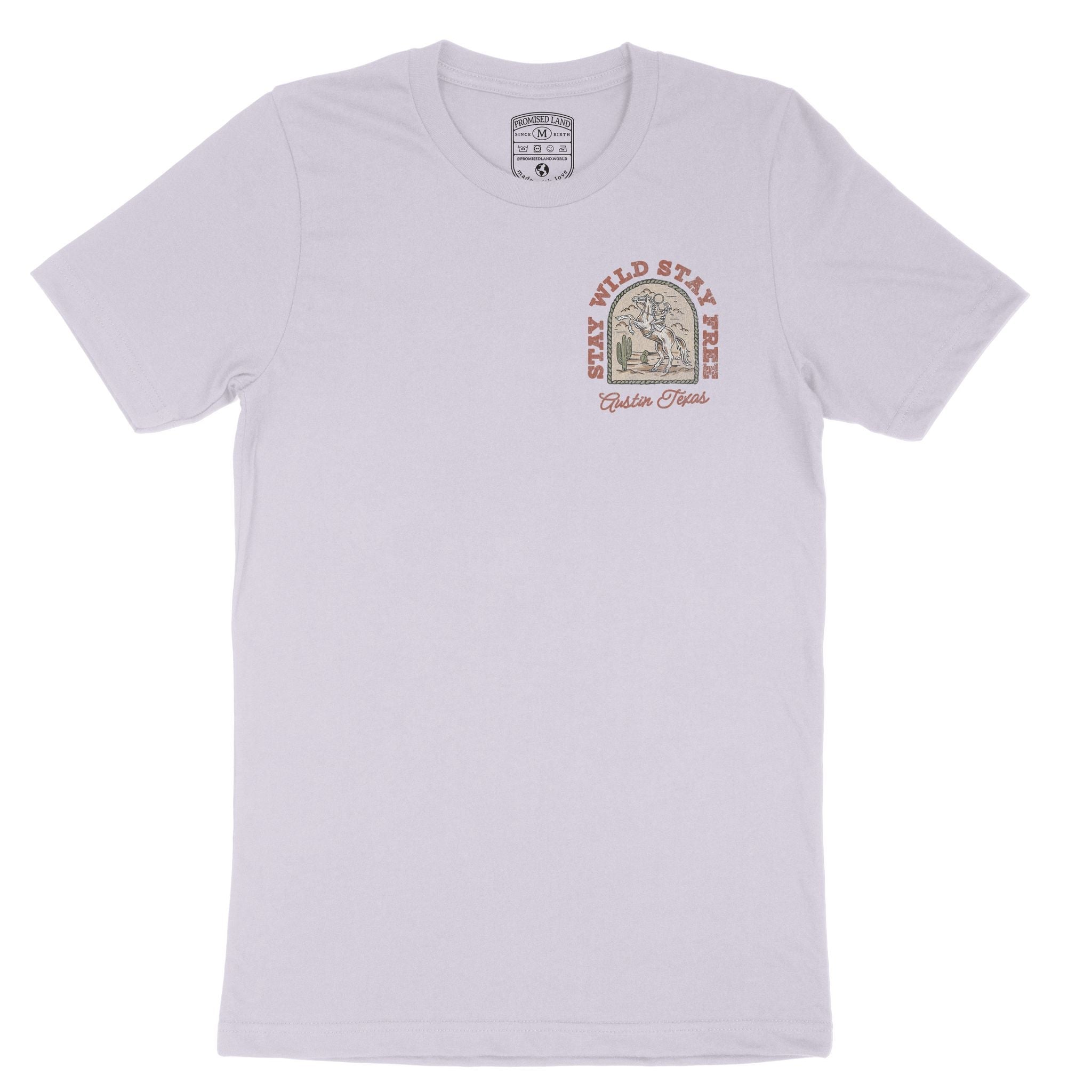 Austin Stay Wild T-Shirt Lavender Dust front