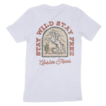 Austin Stay Wild T-Shirt Light Blue back