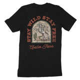 Austin Stay Wild T-Shirt Vintage Black back