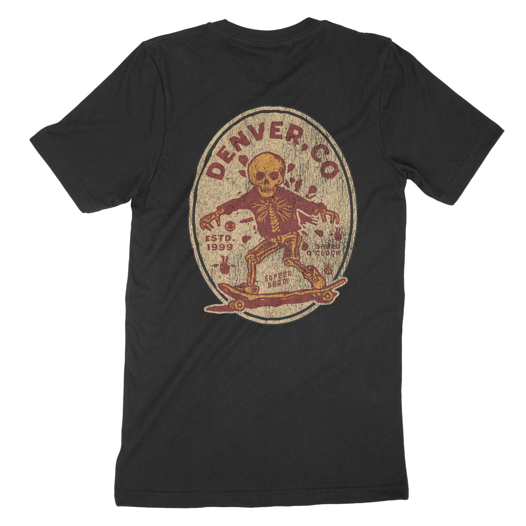 Denver Skater Kid T-Shirt Black back