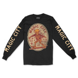 Miami Skater Kid Longsleeve in Black - front view with sleeves