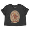 New York Skater Kid Cropped Tee in Black - front view