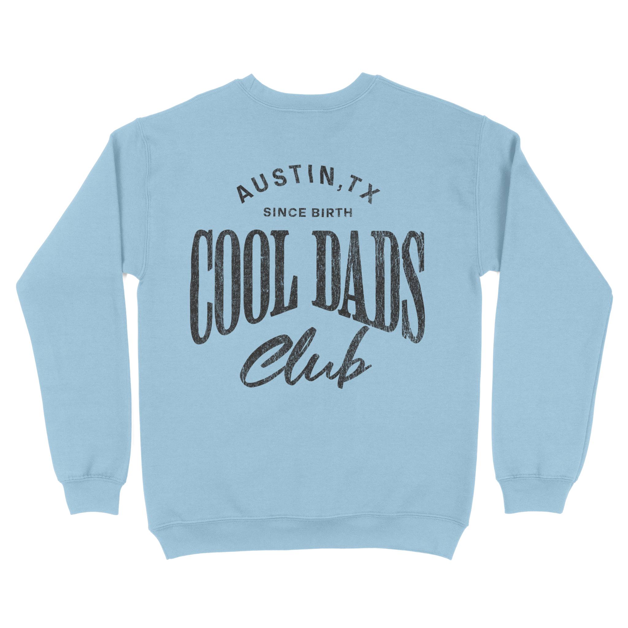 Austin Crewneck in Light Blue - back view