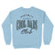 Austin Crewneck in Light Blue - back view
