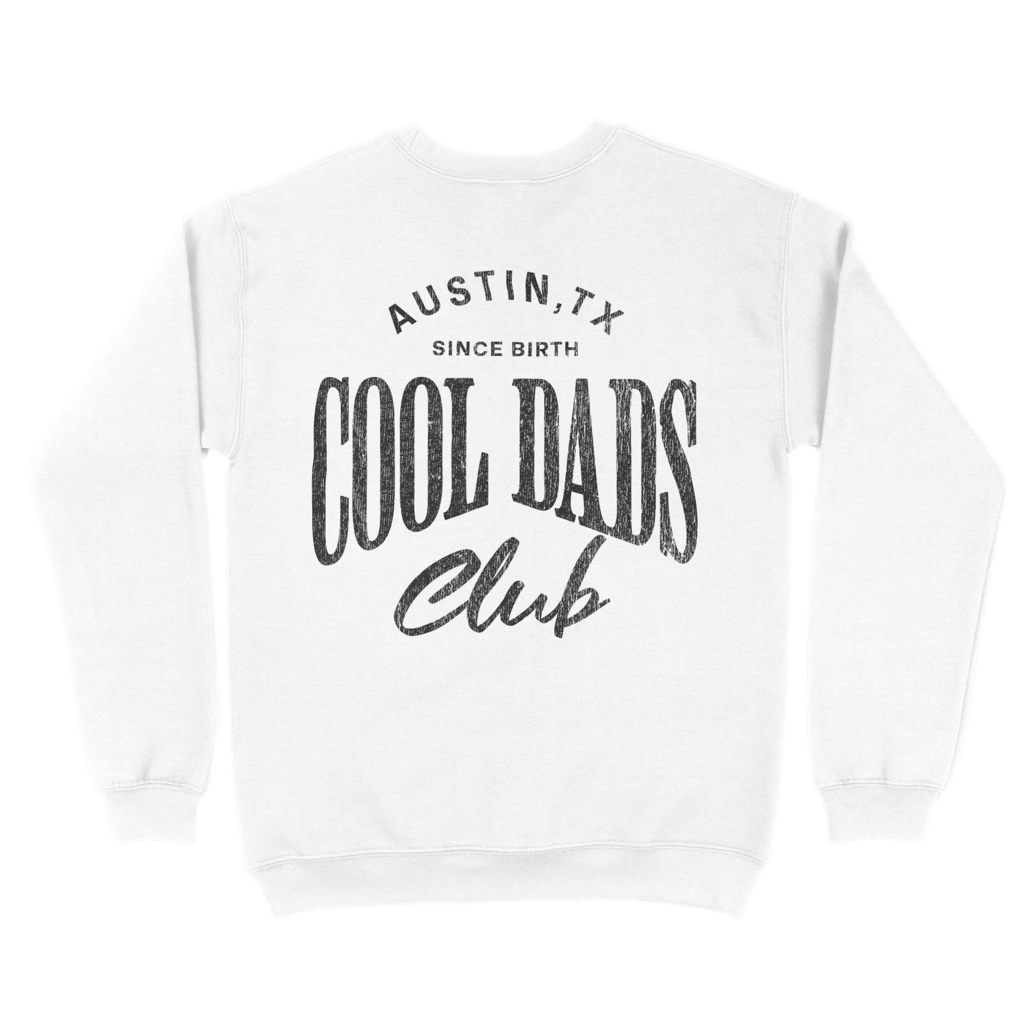 Austin Crewneck in White - back view
