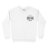 Austin Crewneck in White - front view
