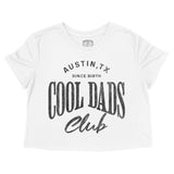 Austin Cool Dad Cropped Tee White front