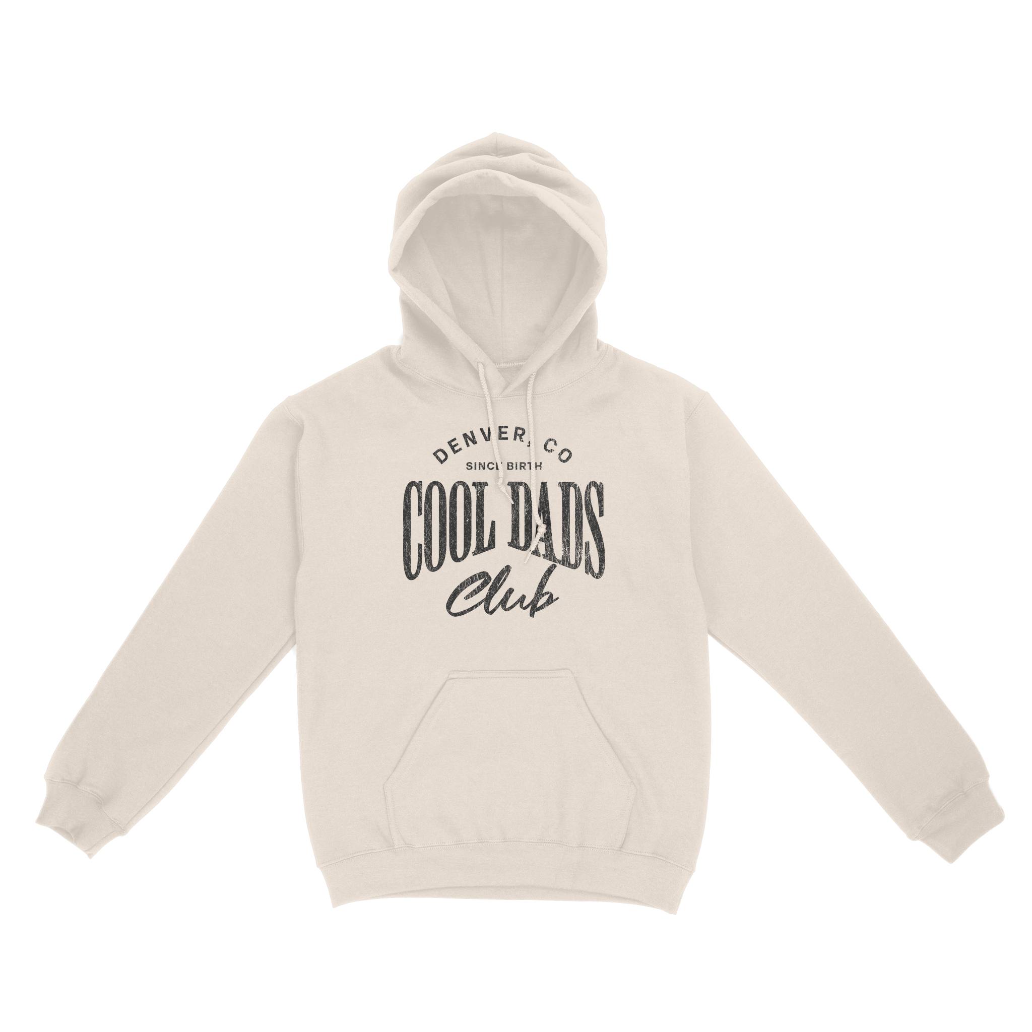 Denver Cool Dad Hoodie in Natural - front view