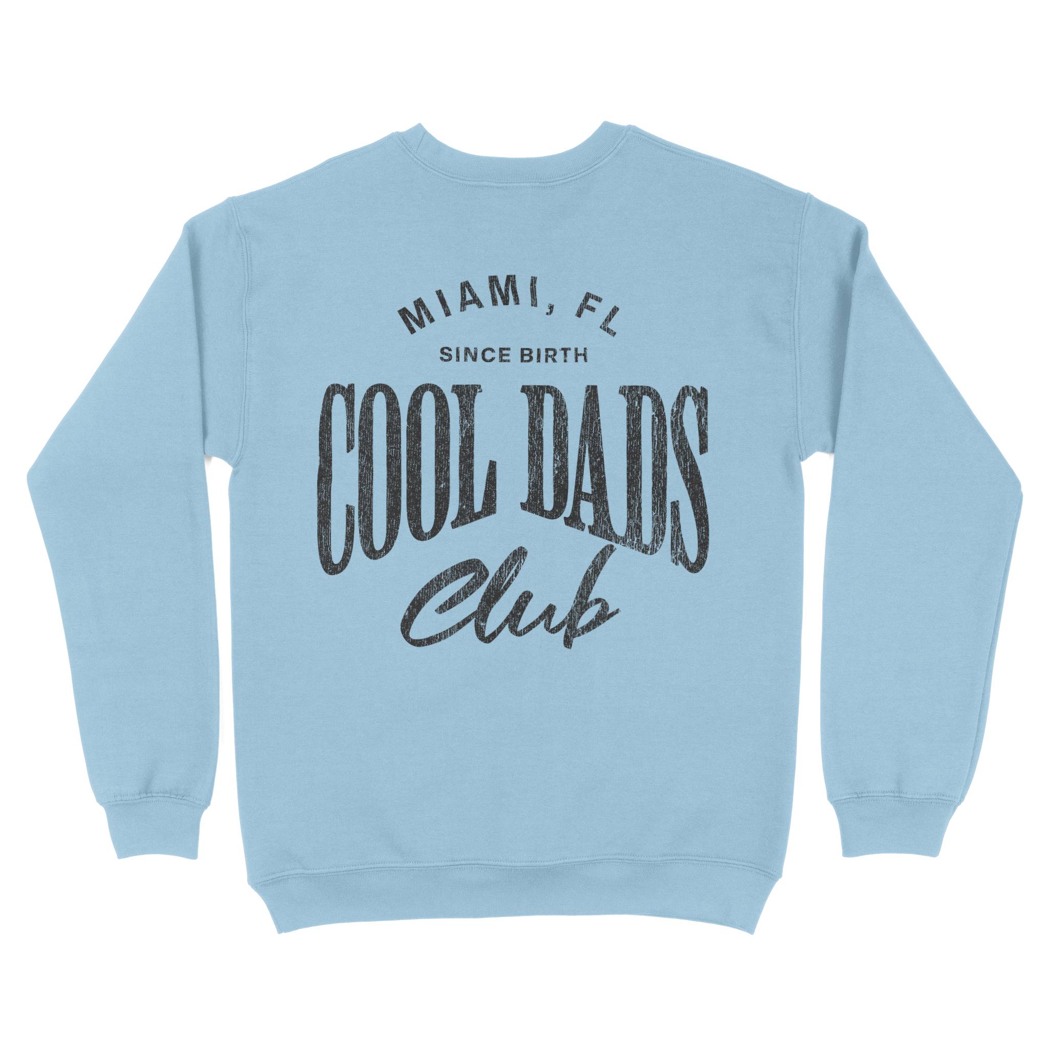 Miami Crewneck in Light Blue - back view