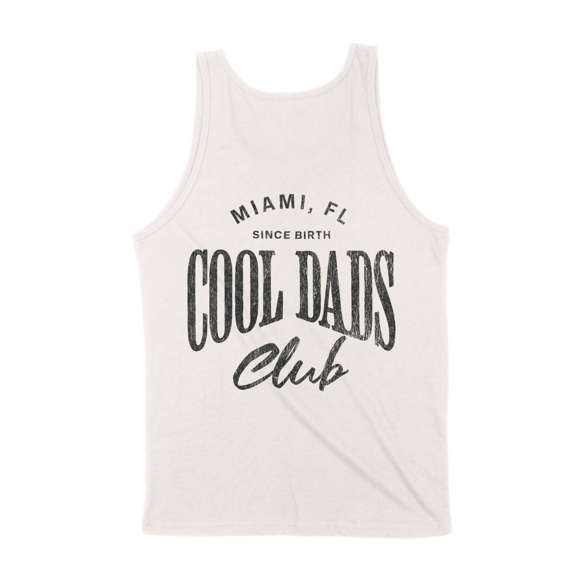 Miami Cool Dad Tank Top in Vintage - back view