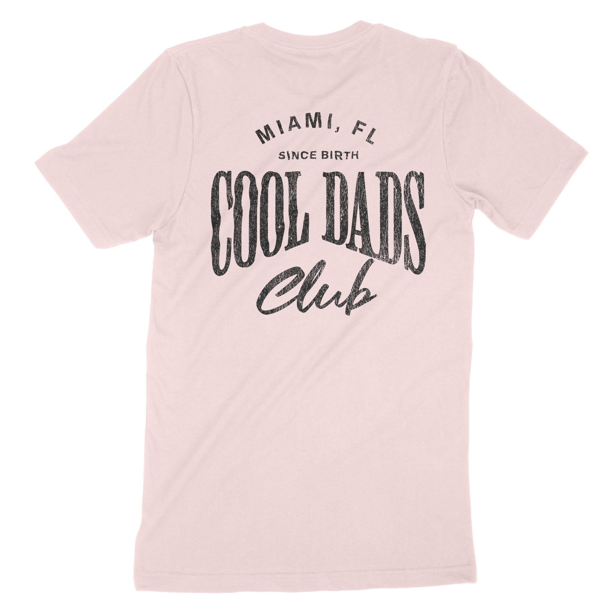 Miami Cool Dad T-Shirt Soft Pink back
